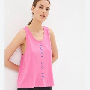 Nike dri fit pink tank top size small